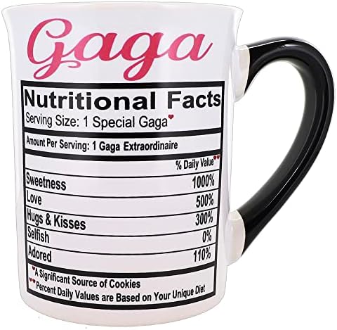 Cottage Creek Gaga šalica za kavu, velika keramička 16oz. Gaga šalica za najbolju gagu ikad