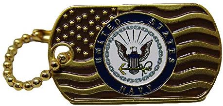 MWS paket od 24 mornarice Sjedinjenih Država mahajući kapicom za kapu za zlatnu zastavu PIN/Ključni lanac
