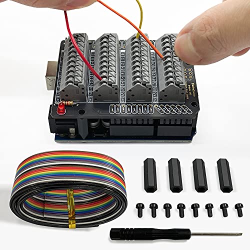 Electrocookie Uno Terminalni blok štit, kompatibilan za Arduino Uno R3, Push-In jednostavni PCB modul za proširenje opruge konektora
