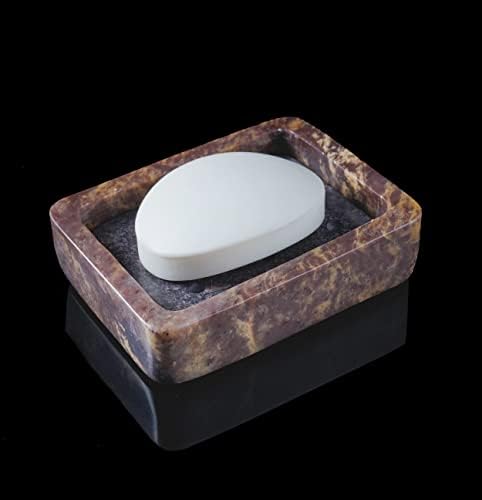 Crocon crni i smeđi mramorni sapun za sapun za kuhinju i kupaonicu dekor ručno izrađen mali otvor za dizajn sapuna za sapun bar kamen