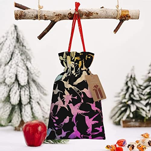 Božićne poklon vrećice s kravatom akvarel-om-Kolekcija Poklon vrećica za zamatanje poklona božićne poklon vrećice za zamatanje poklona