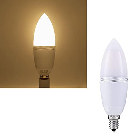 LED svjetiljka od 12 vata 100 vata ekvivalentna topla bijela 3000 K baza kandelabra 912 ukrasne svjetiljke za svijeće 1200 mm za viseći