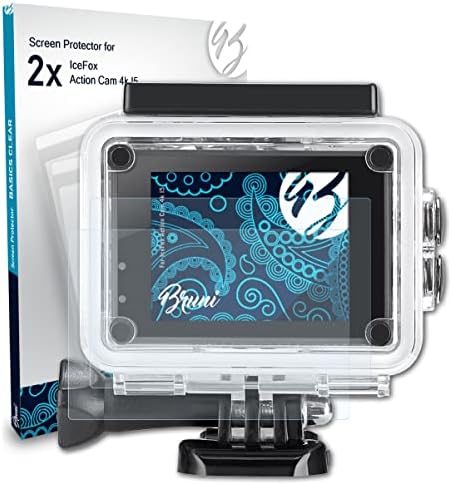 Bruni zaštitnik zaslona kompatibilan s IceFox Action Cam 4K i5 zaštitni film, Crystal Clear Zaštitni film