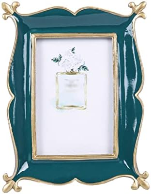 GKMJKI Vintage Green Photo Frame Wedding Photo 6 Ornament okvira za smolu za smolu za ukrašavanje kuće