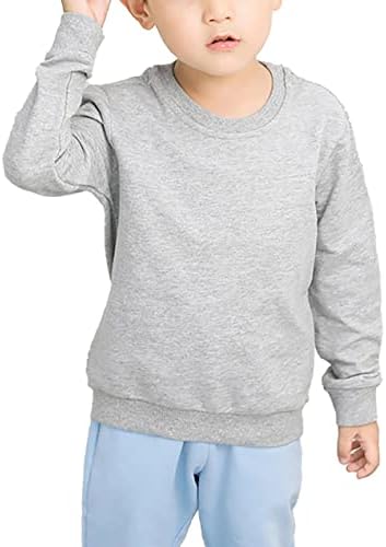 OSOBITNI KLJUČNI BOYS GIRLS OSNOVNI CIVEKSKA TWEXIRTHING Dugi rukavi casual pulover Top čista boja Dnevna odjeća