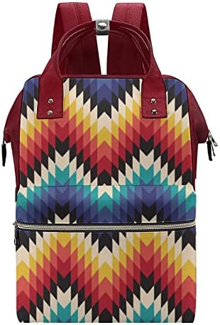 Šareni geometrijski uzorak pelena ruksak vodonepropusna mamina torba Veliki kapacitet ruksak