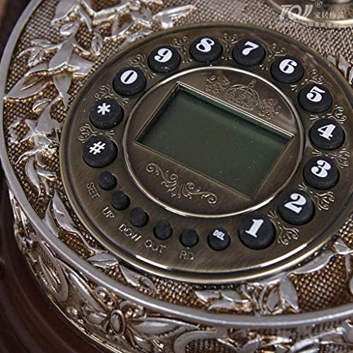 Zyzmh Antique Telefon, fiksni digitalni vintage telefonski klasični europski retro telefonska kabel s visećim slušalicama za kućni