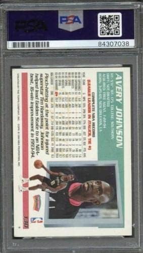 1994-95 Topps 130 Avery Johnson s potpisom Card Auto PSA ploča - košarkaške ploče s rookie karticama