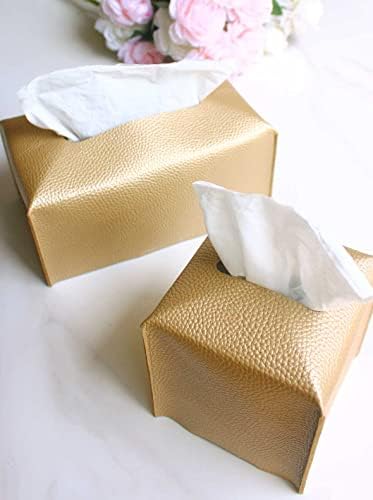 Jemini Zlatna kutija za zlatno tkivo poklopac kutije za kocku 5x5x5 i normalna srednja veličina poklopac kutije za pravokutni tkiv