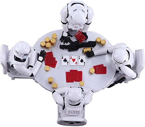 Nemesis sada originalna figurica kockanja Stormtrooper poker, bijela, 18,3 cm
