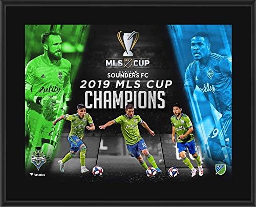 Seattle Sounders FC 2019 MLS Cup Champions 10.5 x 13 Sublimirani plak - nogometni plakovi i kolaže