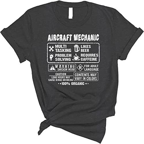 Personalizirana majica za Dan očeva, majica zrakoplovnog mehaničara, grafičke Muške majice, majice zrakoplovnog mehaničara za muškarce