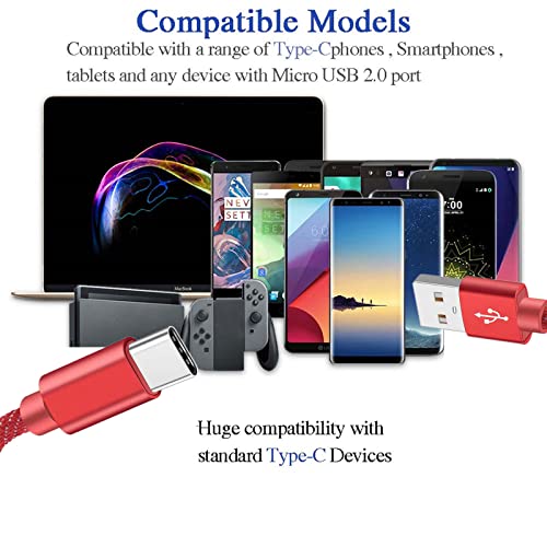 Kabel USB Type C, obostrani reverzibilni kabel od najlona оплеткой za brzo punjenje Punjač USB Type A-C za Samsung Galaxy S8 + / S9