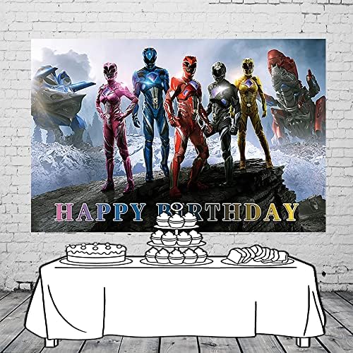 Pozadina za rođendanske zabave 59.938 inča superherojska pozadina banner za tuširanje za bebe za ukrašavanje rođendanske zabave