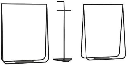 Podna polica/ovješeni stalak za izložbu Bucket/elegantan jednostavan/kvalitetan stalak za odjeću / izdržljiv / crni / 150-inčni 160cm