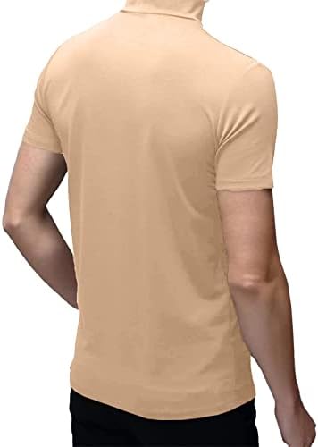 Muški gornji dio dolčevite u boji, Jednobojni osnovni tanki džemper, ležerno donje rublje dugih rukava, majice, Muška ugodna bluza,