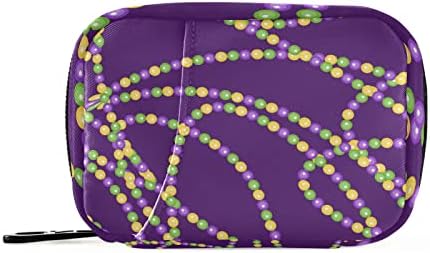 Mardi Gras perle Plubne tablete torbice Organizator tableta s zatvaračem prijenosne vitamine dodaci lijeku za sport za sportsko kampiranje