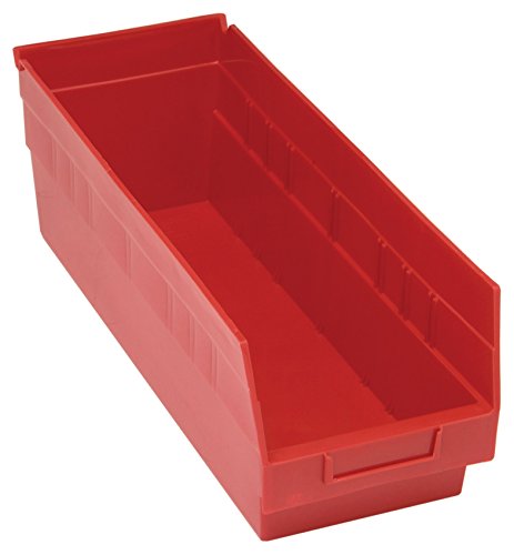 5204 20 pakiranja 6 visećih plastičnih spremnika za odlaganje na policama, 17-7 / 8 6-5 / 8 6, crveno
