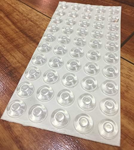 Odbojnici vrata za prigušivanje zvuka - Izrađeni u SAD -u - bistre meke zatvorene gumene jastučiće - 50 pcs - prozirna gumena stopala