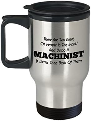 Mašinisti kava šalica za putovanje najbolje smiješno jedinstveni stroj za čaj čaj savršena ideja za muškarce mašiniste bolje od njih