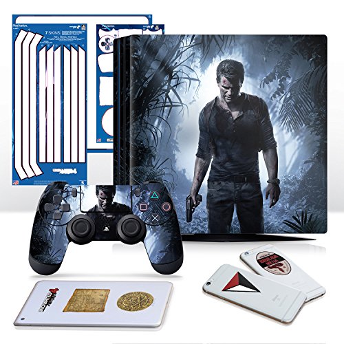 Gear Controller Uncharted 4 Thief's End - PS4 Pro Horizontalna konzola i kontroler igranja kože - službeno licenciran od strane PlayStation