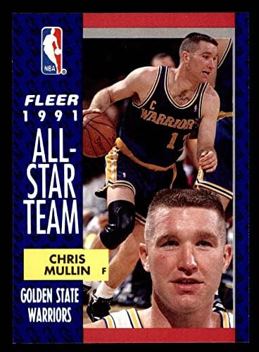 1991. Fleer 218 All-Star Chris Mullin Golden State Warriors NM/Mt Warriors St. John's