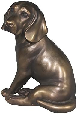 Udostavna kolekcija Doggyland kolekcija 7 Kamena smola sjedenje Labrador Dekorativna figura za pse, bakar