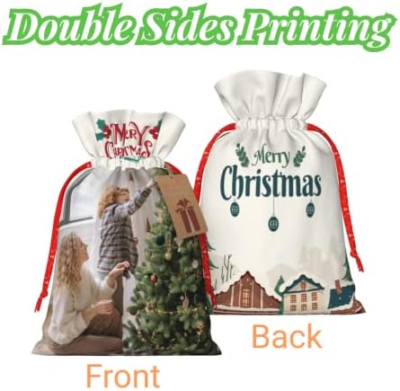 Niznek prilagođene poklon vrećice s logotipom/foto/tekst Personalizirane božićne poklon vrećice Prilagođene poklon vrećice za spajanje