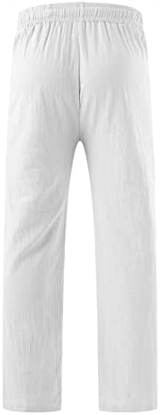 XXBR muške pamučne lanene hlače za crtanje joge hlače Ravna noga labava fit leptir cvjetni print casual plaža hlače