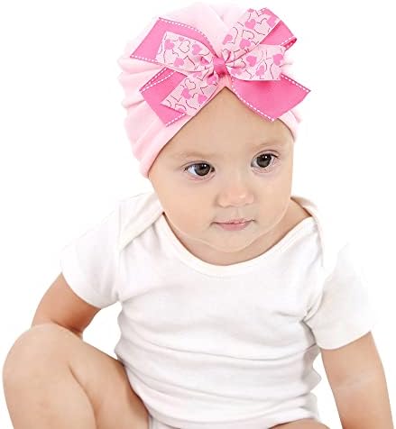 Qiansail novorođenče, pamučni kapu s dvostrukim omotom glave za glavu dojenčadi mališana, djevojaka za kosu pribor za kosu