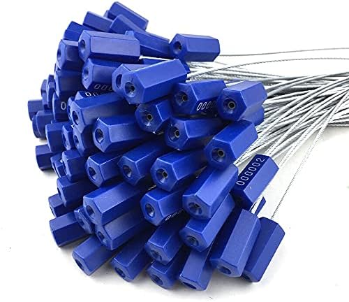 MSHENG 100PCS Duljina 30cm Olovna metalna žica Blokada Vrsta kabela kabela za samo-zaključavanje čelične žice brtve spremnik sigurnosne