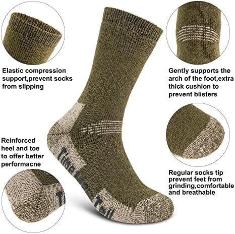 Vrijeme će pokazati, Merino vunene Muške čarape za planinarenje na otvorenom-vunene čarape-za-muškarce 2/3 pakiranja
