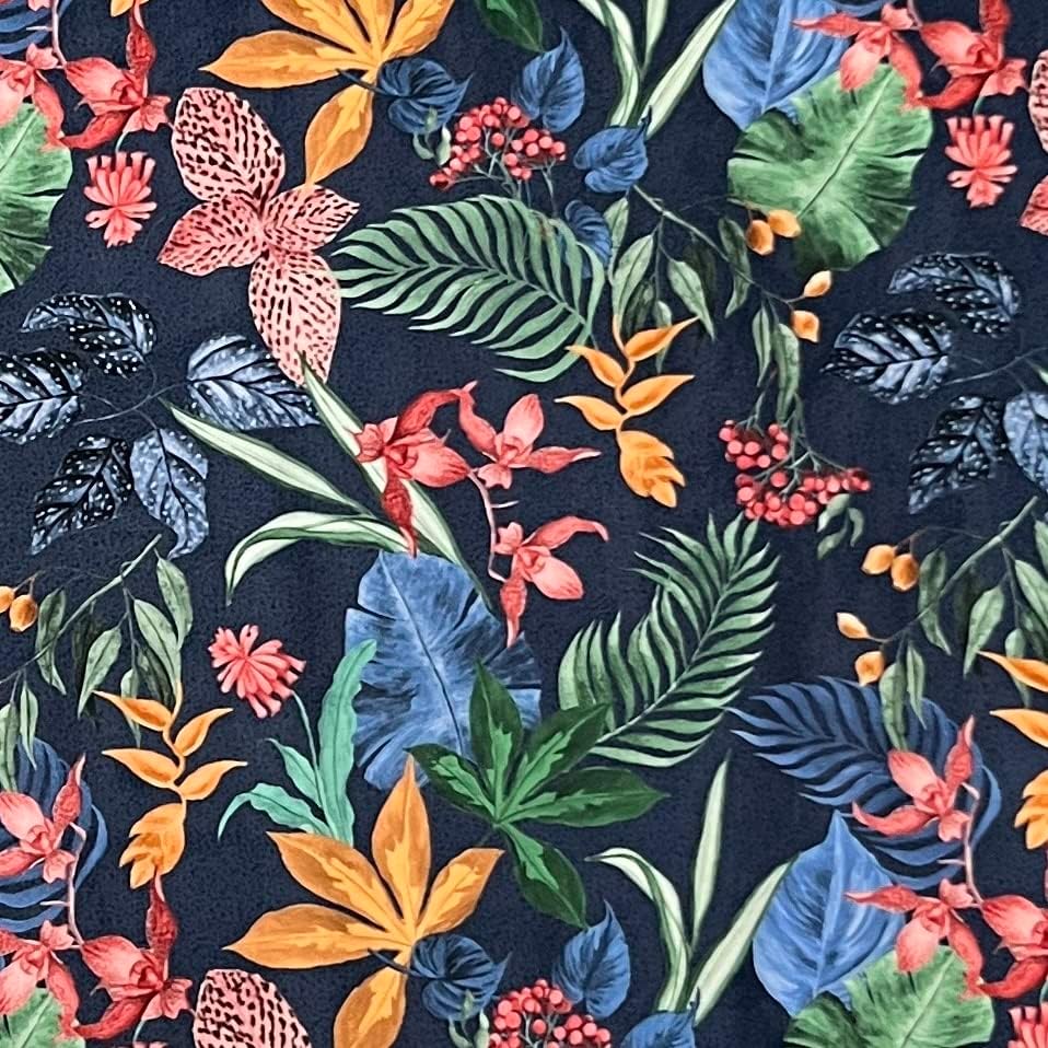 Dekor namještaja tropski cvjetni dizajn mekana baršunasta tkanina s digitalnim tiskom tapecirani materijal za tapeciranje namještaja,