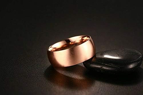 Nakit za muškarce veličina 8-12 ružičasto zlato titan Poslovni vjenčani modni prstenovi poklon